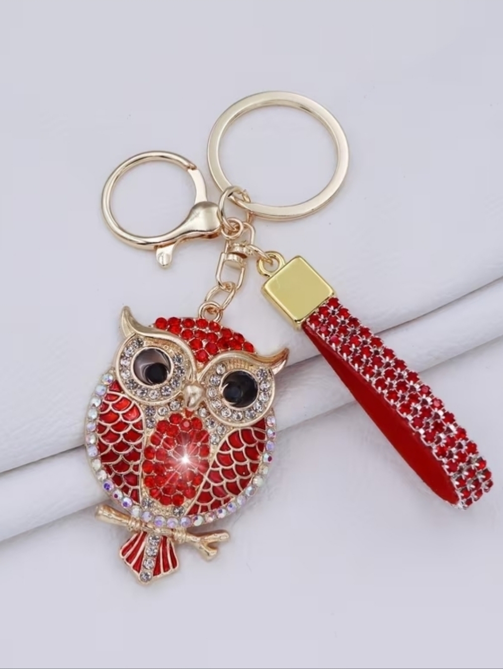 Red  Owl Key Chain/bag Charm